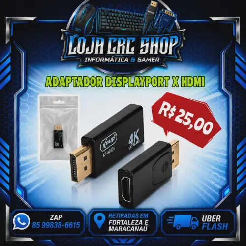 Adaptador Displayport x HDMI Fêmea Knup
