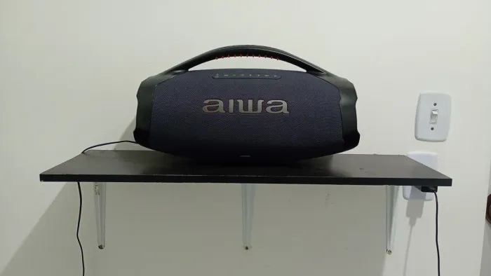Caixa de Som Aiwa Boombox Plus BBS-01-LBL, Bluetooth, RGB, 200W