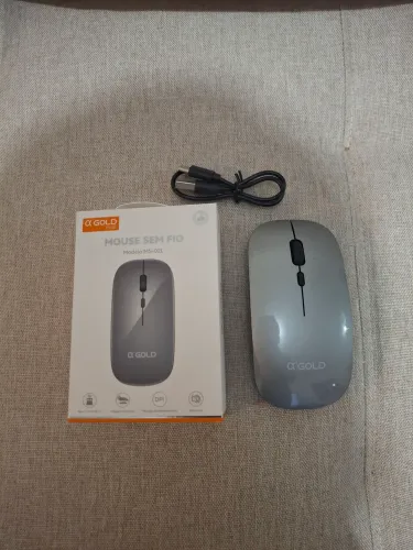 Mouse sem fio recarregável