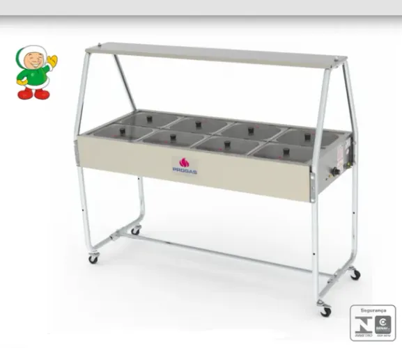 7184 - BUFFET TERM 08 CB T VIDRO 127V / MARCA: PROGÁS