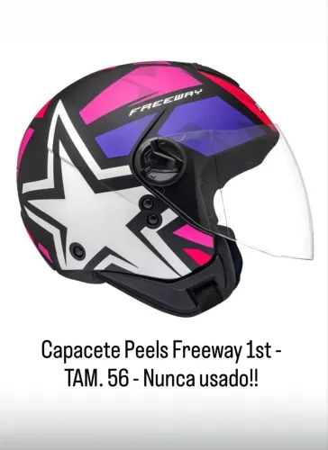 Capacete Peels Freeway 1ST (com grafismo)