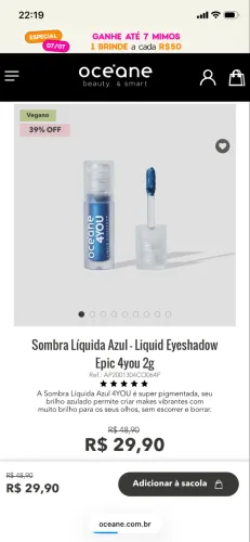 Sombra líquida oceano