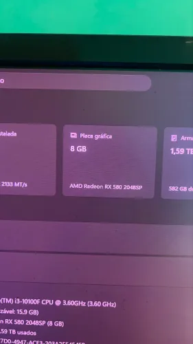 Placa de vídeo  RX 580 8g