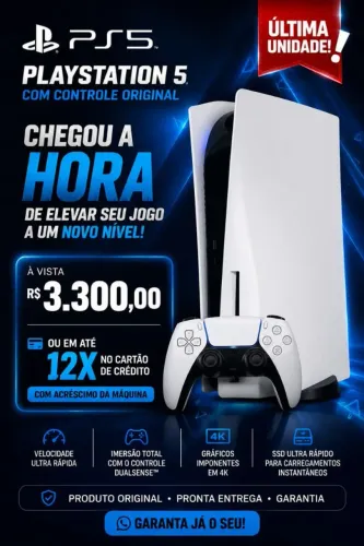 PlayStation 5 + 01 controle original