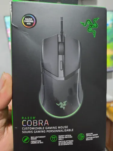 Mouse Cobra RGB DPI 8500 Com fio Preto Razer