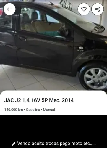 JAC J2 1.4 16V 5P Mec. 2014