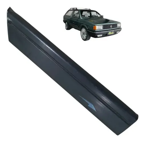 Friso Lateral Dianteiro Direito Vw Parati Gol Gl 1987 1995 Preto