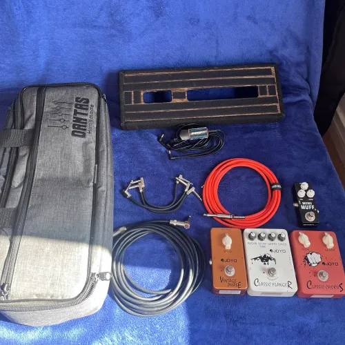 Pedalboard | Pedais Guitarra + Bag + fonte