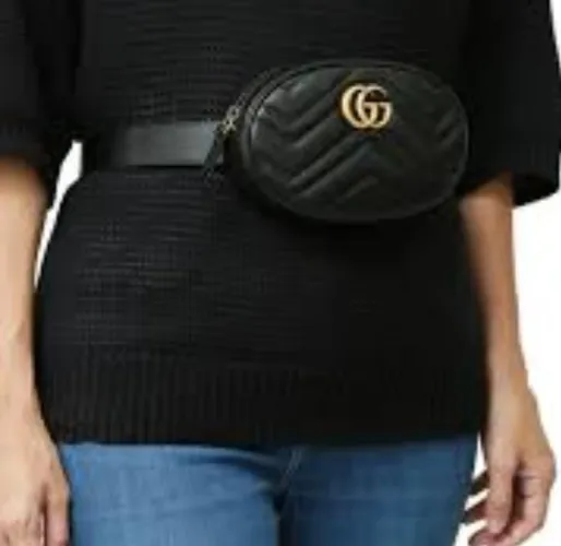 Pochete bolsa Gucci preta