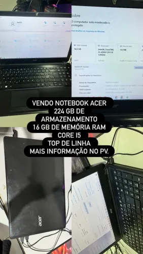 Notbook acer 224 GB 