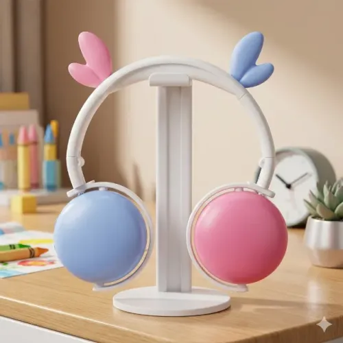 Fone de Ouvido Infantil Dobrável Orelhas Wireless BH-S522