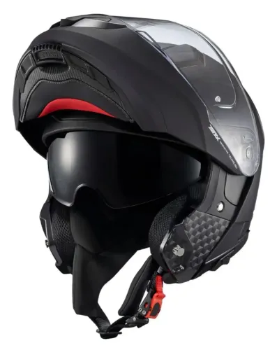 Capacete Texx Kratos Solid Escamoteável Articulado Tamanho 60 Cor Preto Fosco