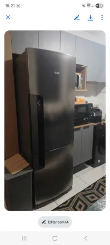 Geladeira inverse prata 110v