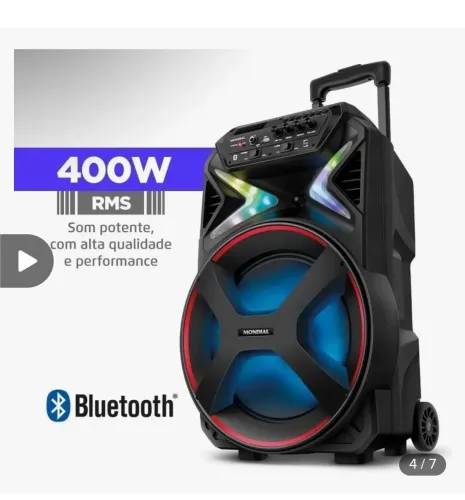 Caixa de som Mondial 400w
