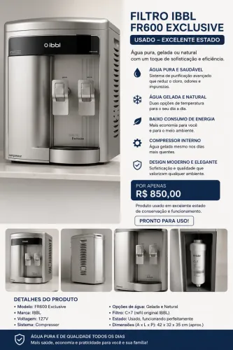 Filtro/Purificador IBBL FR600 Exclusive