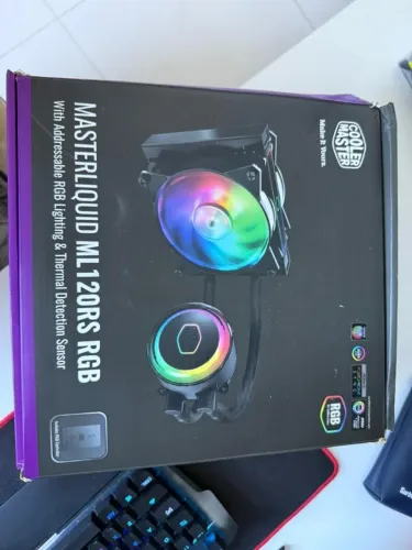 Water Cooler Cooler Master ML120RS RGB + Kit 3 Ventoinhas Corsair LL120RS