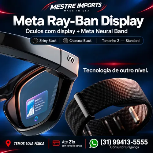 Meta Ray-Ban Display com Meta Neural Band Preto Tamanho 2