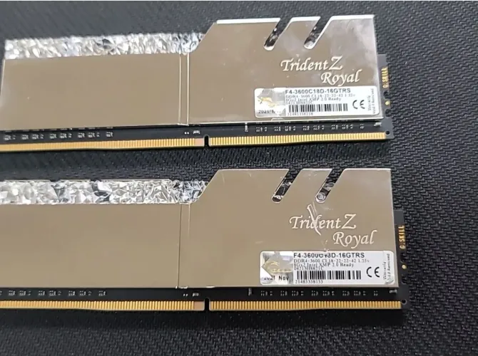 Memória ram G. Skill trindet Z Royal RGB series DDR4 16GB (2x8GB) 3600mt/s