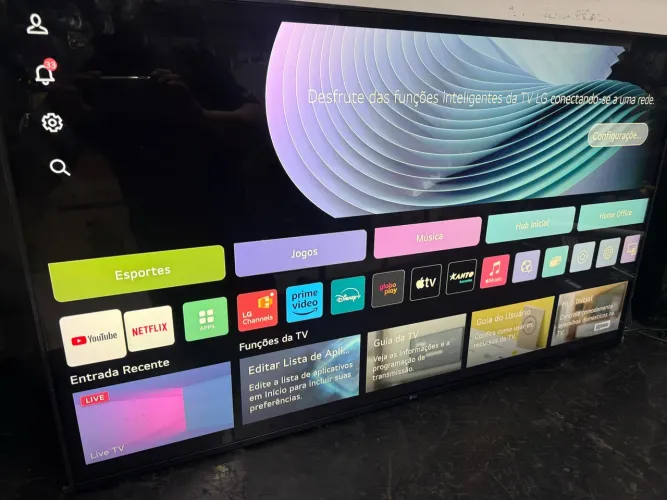 Tv led LG 75 polegadas UHD 4k seminova Wi-Fi Bluetooth I.A YouTube Netflix ENTREGO