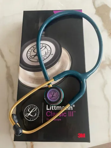 Estetoscópio Littmann Classic III5807 Azul Caribe Rainbow