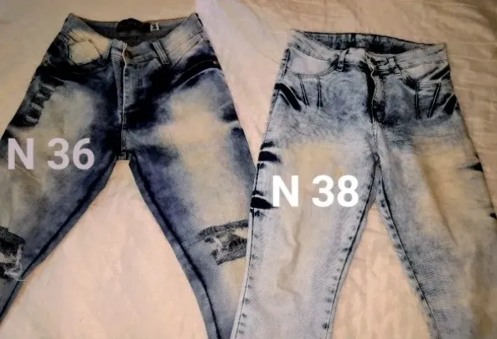 Calça jeans n 36 e n 38 c elastano
