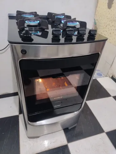 Fogão Consul inox Cooktop.