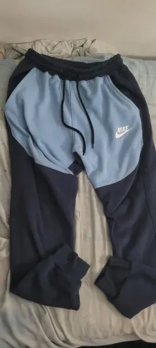 Calça Nike moleton Azul bebê/ Azul escuroTamanho Médio
