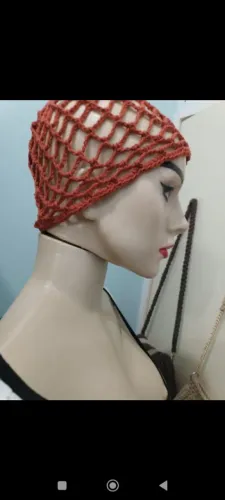 Headpience touca de crochê 
