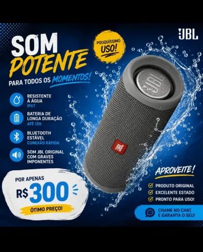 Caixa de som Flip 5 JBL Original