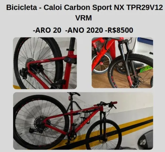 Bicicleta - Caloi Carbon Sport NX aro 20 (promoção)