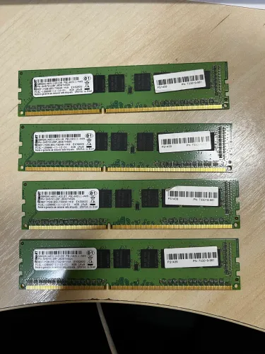 KIT 4x 4GB (16GB TOTAL) MEMÓRIA DDR3L ECC HP SERVIDOR