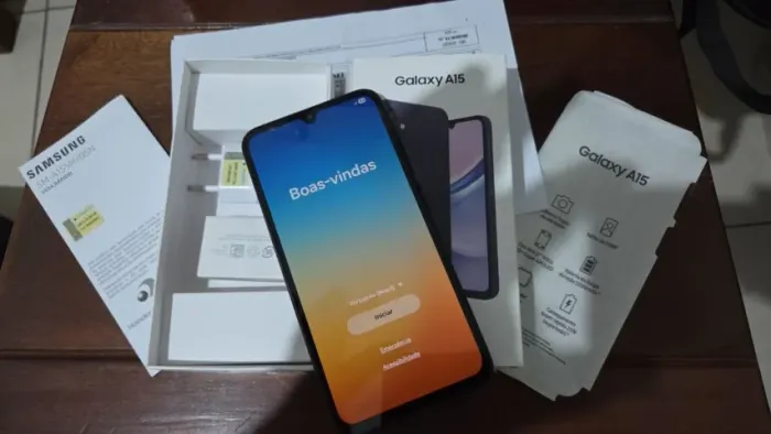 Smartphone Samsung Galaxy A15 256 GB novíssimo na caixa com nota fiscal