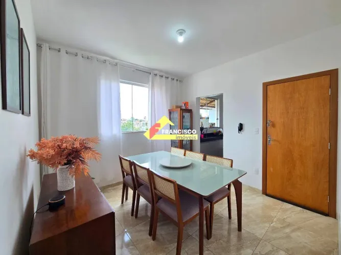 Apartamento Bairro Santa Rosa, 03 quartos, suíte, acabamento sofisticado, 02 vagas para ga