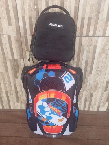 Mochila e lancheira Minecraft Maxtoy e Sestini