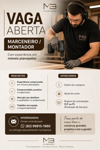 Marceneiro/ Montador