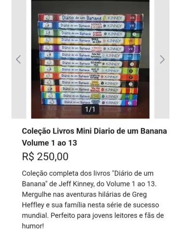 Livros Diário de um Banana MINI do 1 ao 13