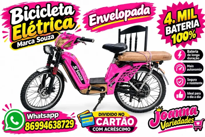 Bicicleta eletrica souza 