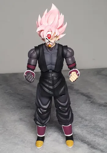 Dragon Ball Super Goku Black ssj rose novo loose