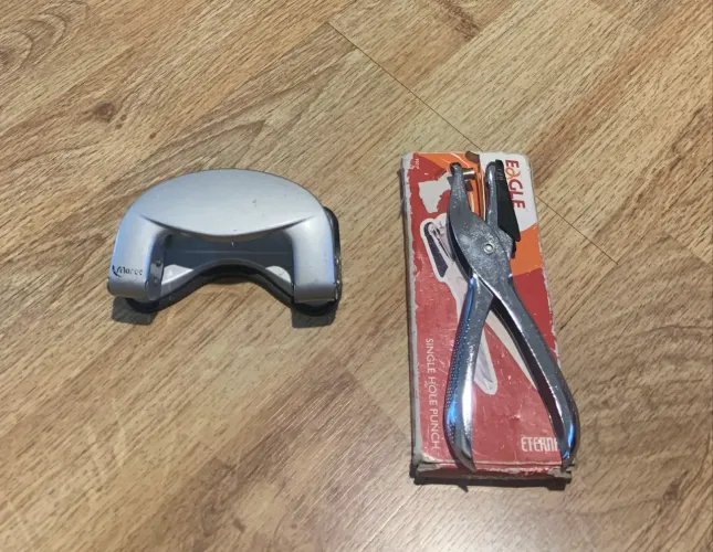 Furador de papel kit com 2 peças