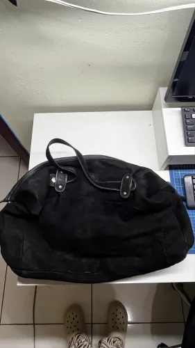 Bolsa Mala couro legítimo de pelica
