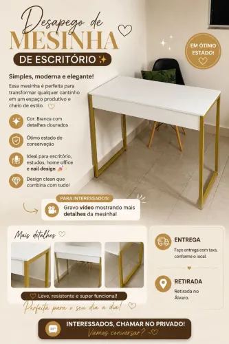 Desapego mesinha de escritório 150,00