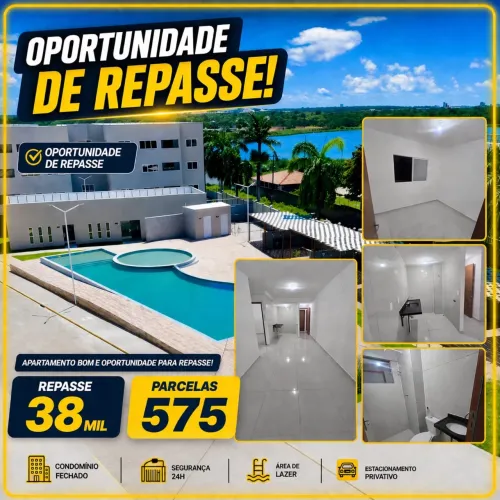 Repasse No Villa Esther a 5 Minutos do Shopping Manaira Oportunidade 
