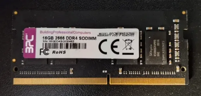 Vendo (MEMÓRIA BPC 16GB 266 DDR4 SODIMM / PARA NOTEBOOK)