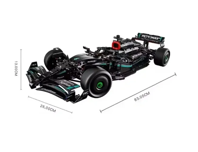 Carro formula 1 de montar - 1642 peças 1:8 - 63 cm