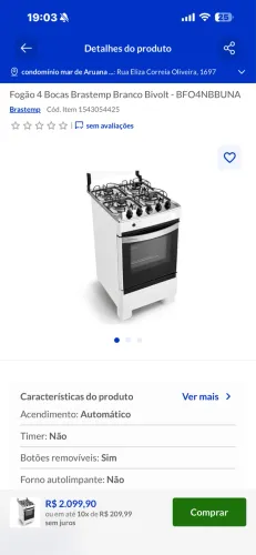 Fogão Brastemp
