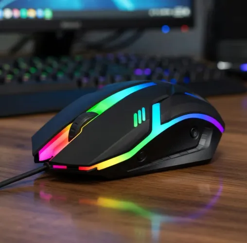 Mouse Gamer T-wolf v1 RGB Ultraleve
