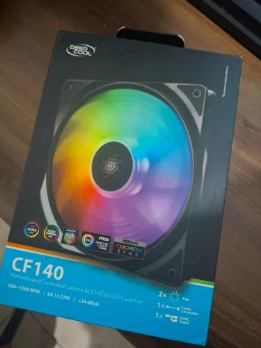 Kit 2 fans Deepcool 140mm RGB CF140