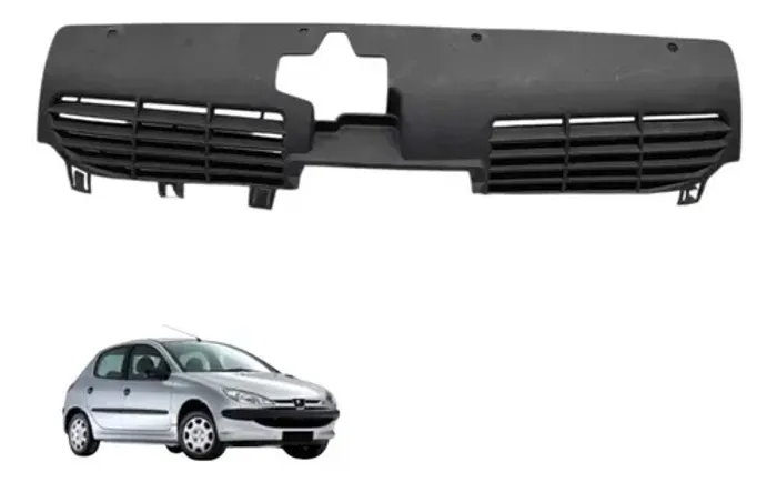 Grade Parachoque Peugeot 206 2005 Cinza Plastico Cinza Plástico