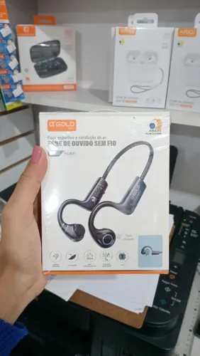 Fone de ouvido Bluetooth condução de ar