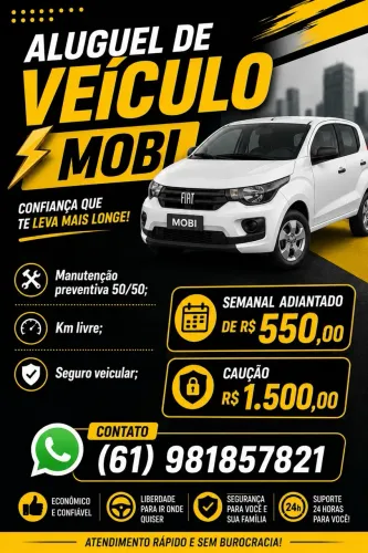 Alugo carro pra motorista de aplicativo 